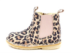 Pom Pom ancle boot leo with elastic and zipper